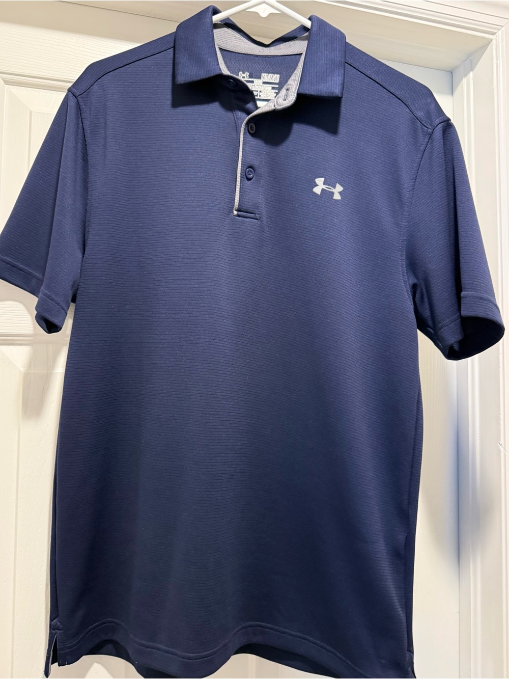 Under Armour Men's Navy Performance Polo with Contrast Trim